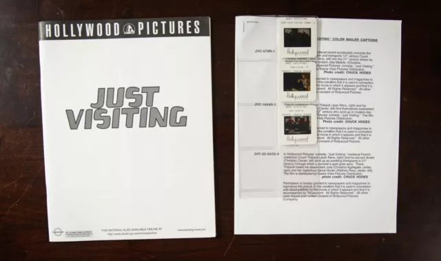 "Just Visiting" (2001) press kit slides, production info handbook - Jean Reno