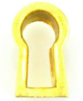 25 - Stamped Brass Cabinet Keyhole Insert Keyhole, Escutcheon