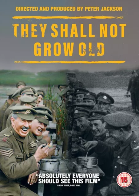 They Shall Not Grow Old (DVD) - Brand New & Sealed Free UK P&P