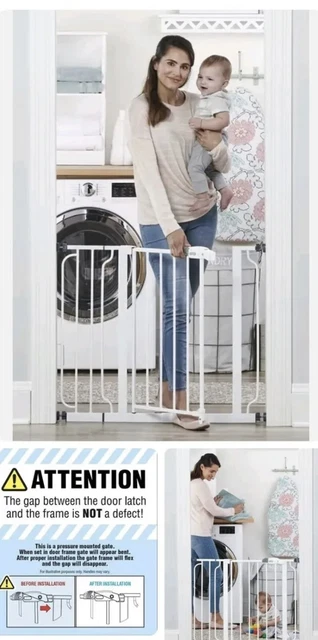 Puerta de seguridad para bebé Regalo 1160 DS Easy Fit - blanca