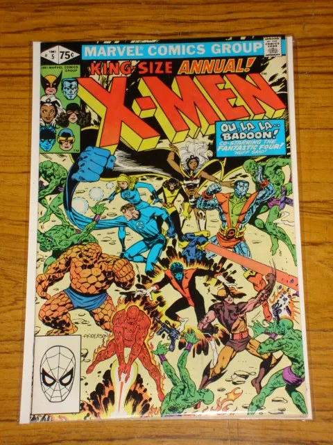 X-Men Uncanny Annual #5 Vol1 Marvel Fantastic Four Apps 1981