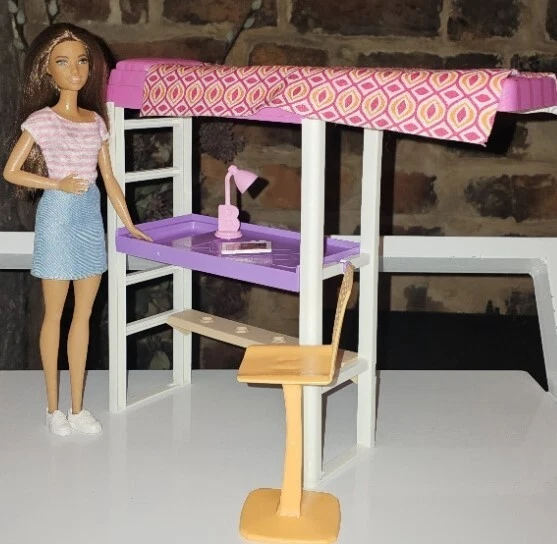 Barbie loft bed 2025 playset