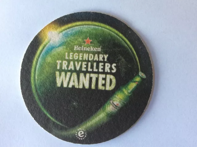 1 only Heineken  Brewery Australian Issue “ Travellers “ Beer Coaster