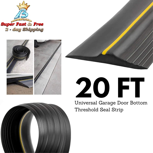 UNIVERSAL GARAGE DOOR Bottom Threshold Seal Strip Rubber DIY Weather