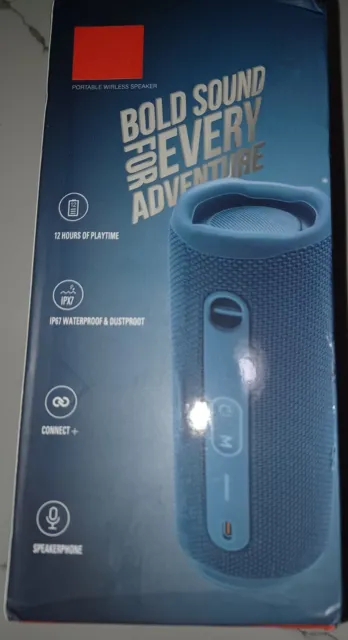 Portable Bluetooth Speaker Waterproof BLUE - compare to JBL FLIP_6_OPEN BOX 3
