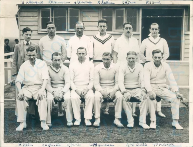 1938 Fleetwood Cricket team Amateur League Original Press photo 8.5x6.5"