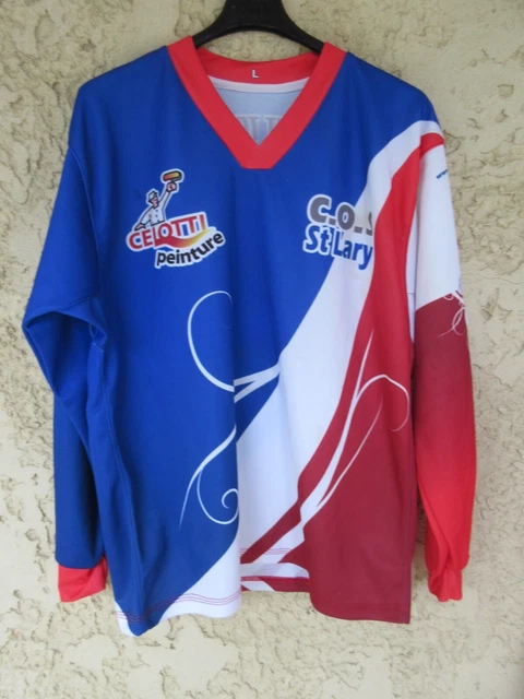 Maillot rugby SAINT CLAR S.C SAINT CLARAIS porté vintage shirt made in France