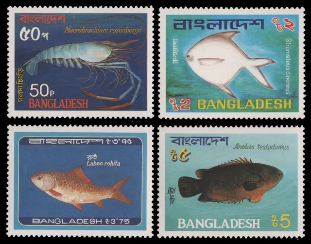 Bangladesch 1983 - Mi-Nr. 190-193 ** - MNH - Fische / Fish