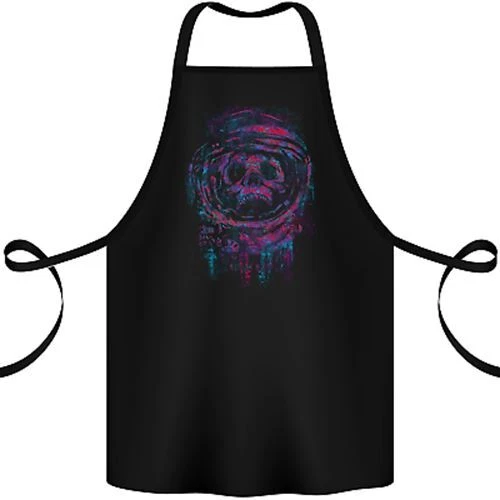 Astro Skull Astronaut Space Cotton Apron 100% Organic