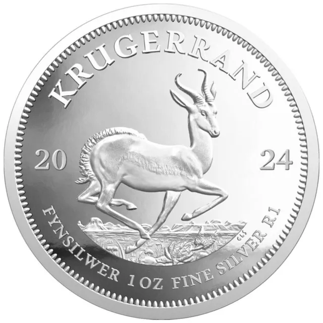2024 nuovo SUDAFRICA KRUGERRAND 1oz Oncia argento 999   FDC