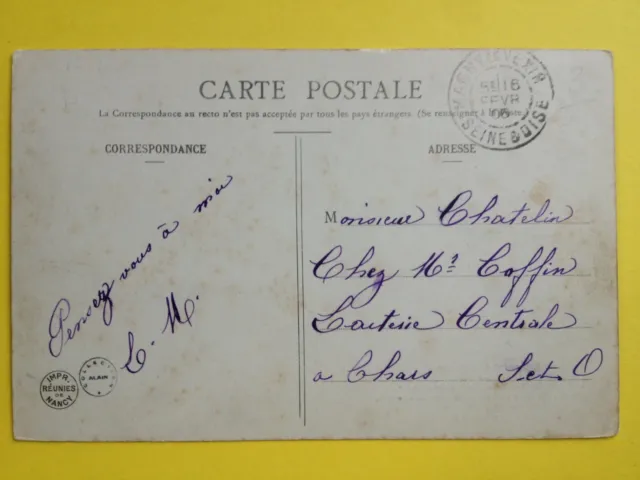cpa 1900 Phot. BERGERET & Cie NANCY Le Petit GENDARME women's neckline 2