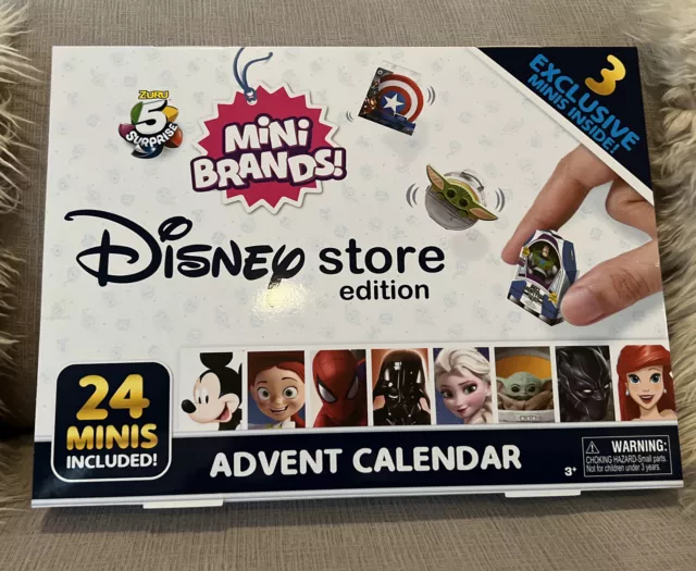 ZURU MINI BRANDS Disney Store Advent Calendar With 3 Exclusive Minis