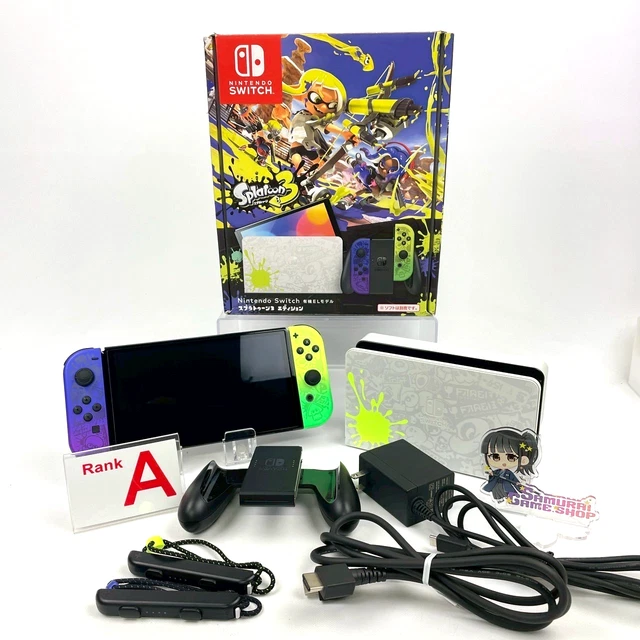 NINTENDO SWITCH 64 GB OLED Console Splatoon 3 Edition Box Used ...