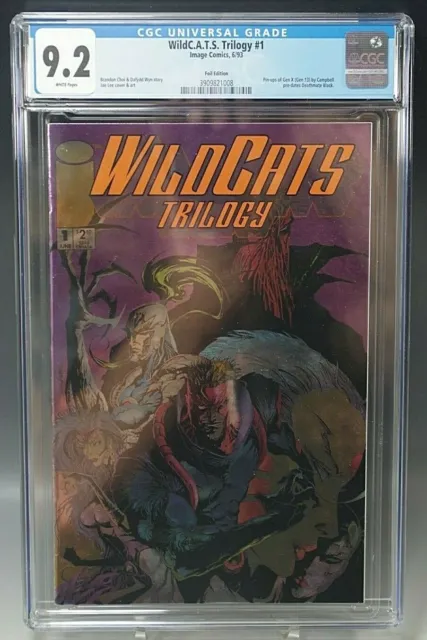 Comic Book Wildcats Trilogy #1 1993 Image Brondon Choi Cgc 9.2 Graded