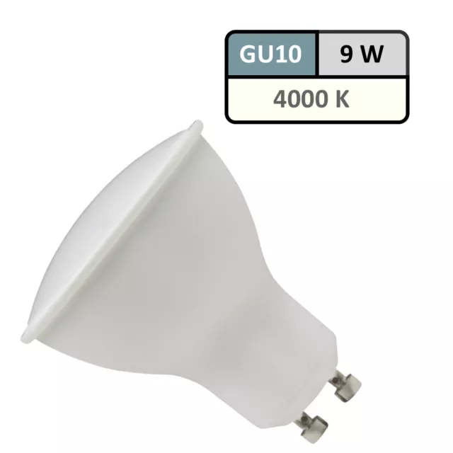 LED Leuchtmittel Sets 230V 9W SMD Strahler HV Leuchten Neutralweiss 4000K GU10