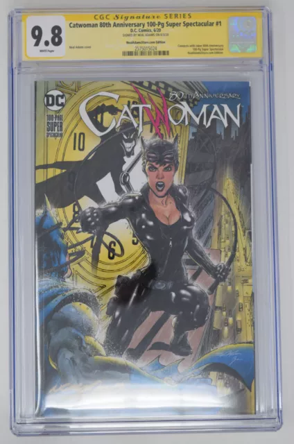 Catwoman 80th Anniversary Super Spectacular 1 DC 2020 CGC SS 9.8 Neal Adams Sign