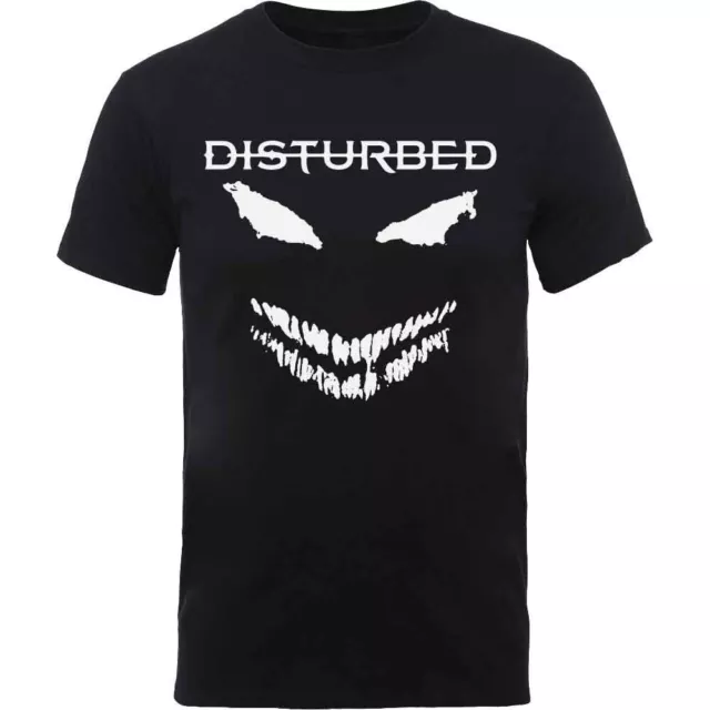 Disturbed Scary Face Candle T-Shirt Black New