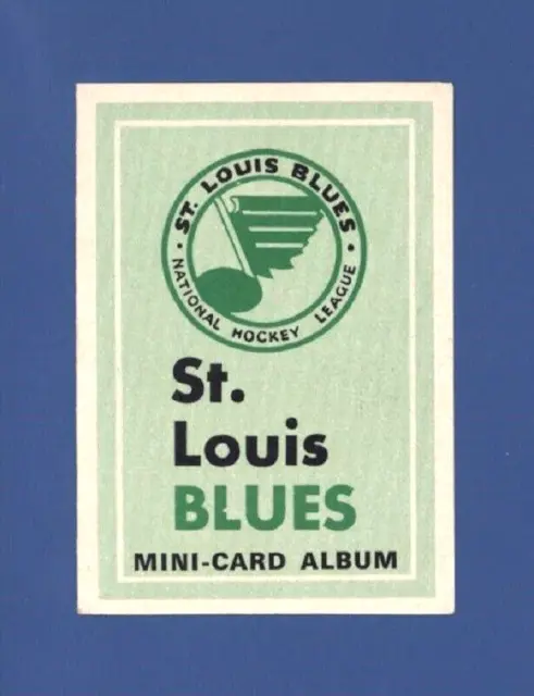 1969-70 OPC *Mini-Card Album* ST. LOUIS BLUES For *4 in 1 Cards* EMPTY EXMT+