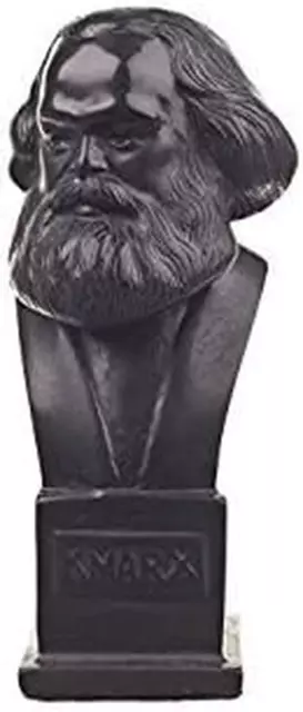 Busto Statua Scultura Di Pietra Del Filosofo Socialista Tedesco Karl Marx 12 Cm