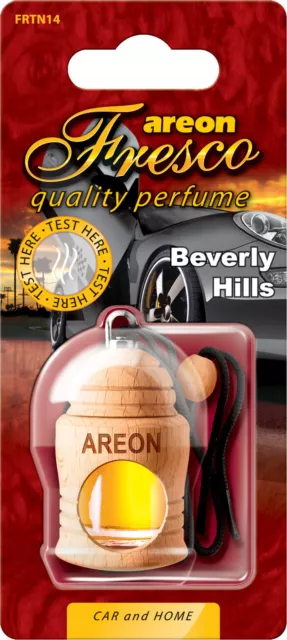 2x Original Areon Fresco Perfume Scent Container Air Freshener beverly Hills