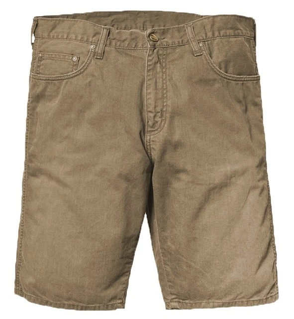 NEW CARHARTT WESTERN Bermuda Alabama Brown Denim Shorts Walkshorts