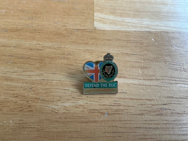 VINTAGE PIN BADGE Defend The RUC Royal Ulster Constabulary £5.91 ...