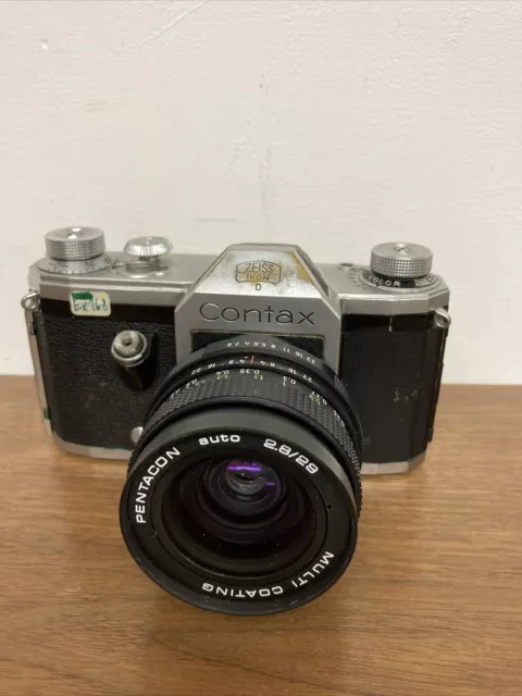 Alte Zeiss Ikon Contax Kamera Camera Lens Pentacon Auto Multi Coating K5