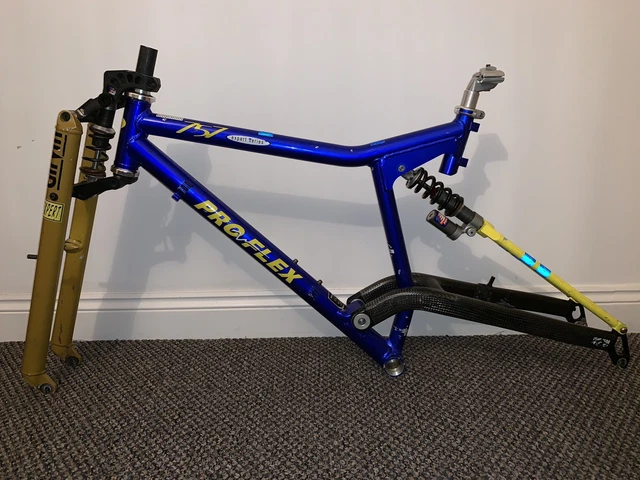RETRO PROFLEX 757 Mountain Bike Frame Set Girvin Crosslink Forks