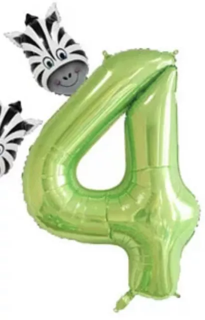 Palloncini 6 Anni Giraffa Verde Elio 40 Polloci 100cm Compleanno