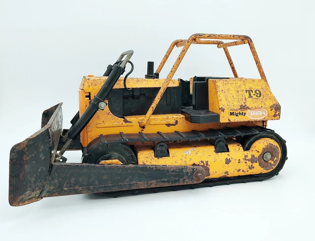 Joustra Bulldozer 454 – Jouet Vintage En Tôle Téléguidé (Occasion)