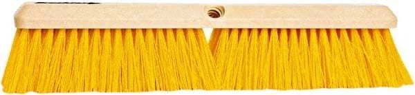 PRO-SOURCE 18" General Purpose Polypropylene Push Broom 3" Bristle Length, Pl...