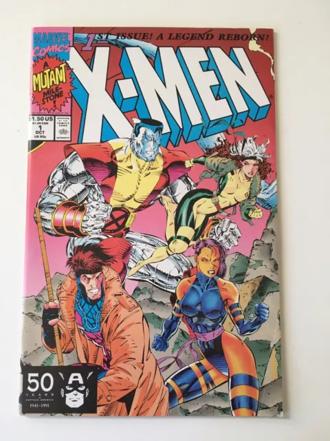 X-Men Vol 1 #1 Variant Cover 1B Marvel Comics Oct 1991 Jim Lee Claremont NM BIN