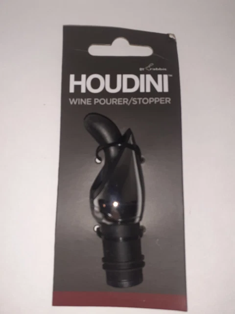 Houdini Wine Pourer / Stopper By Rabbit W9116 B3