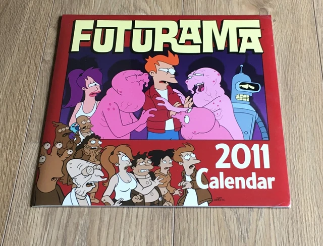 2011 Futurama Wall Calendar New & Sealed