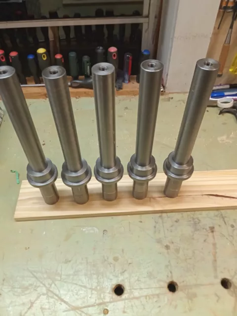 Wadkin EQ Shaper Spindles CNC Made and tested 8" long and 1 5/8" for flush mount