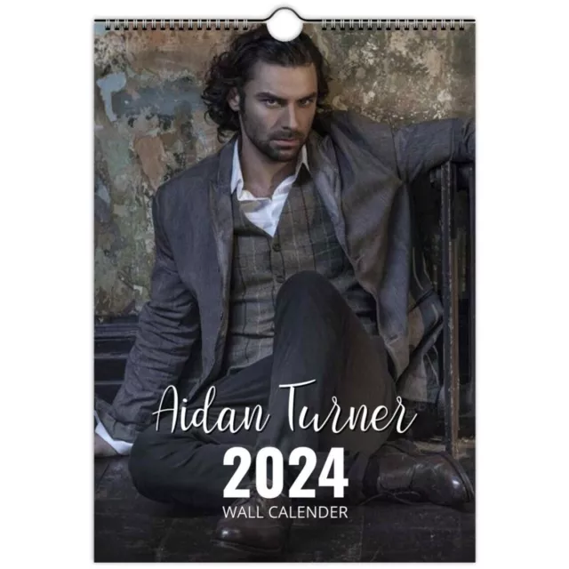 AIDAN TURNER 2024 Personalised Wall Calendar Slim Dates/Months 30.92