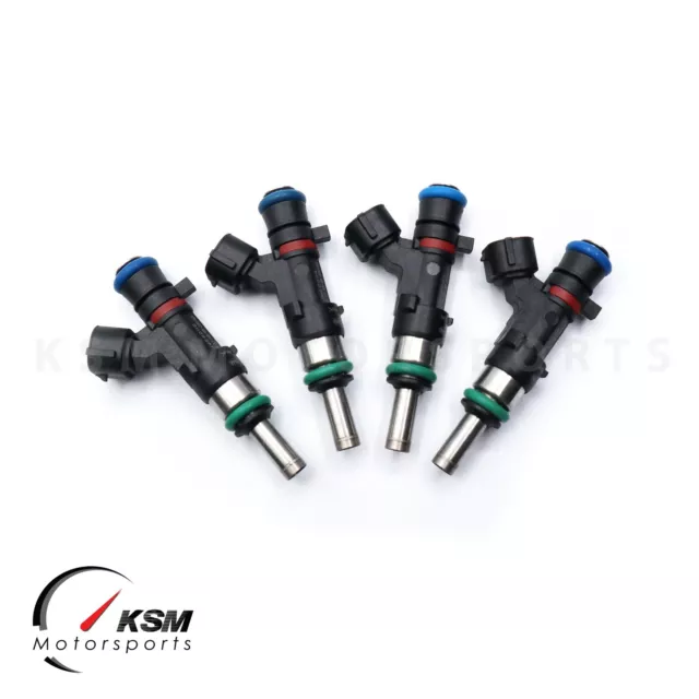 4 x 550cc EV14 Fuel Injectors fit Denso 08-15 Mitsubishi EVO 10 X 4B11 CZ4A E85