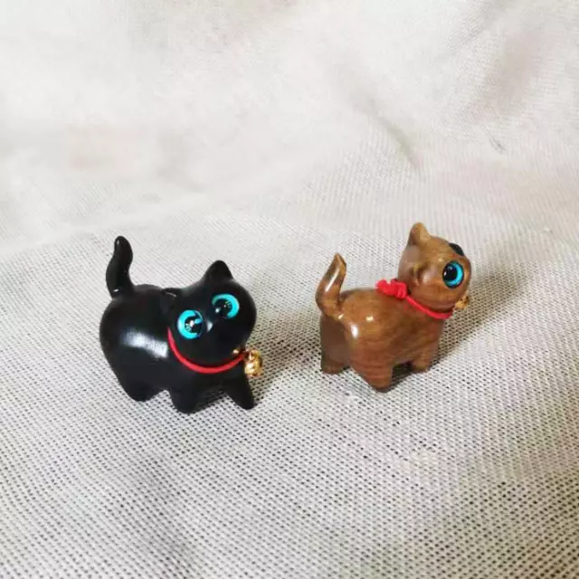 Mini figurine de chat, cadeau pour amoureux des chats, Statue de chat en