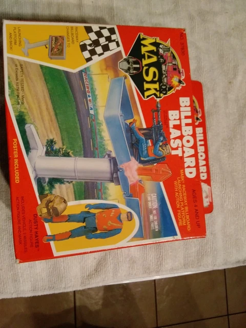 M.A.S.K. Billboard Blast, D. Hayes, COMPLETE IN BOX Kenner Vintage 1987