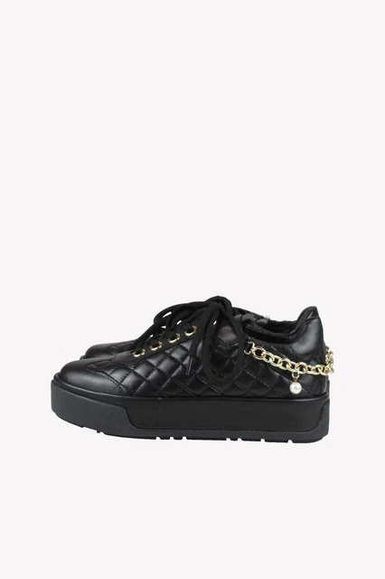 Twinset Milano Chaussures Baskets Femmes Eu 35 Noir Décontractées Sport