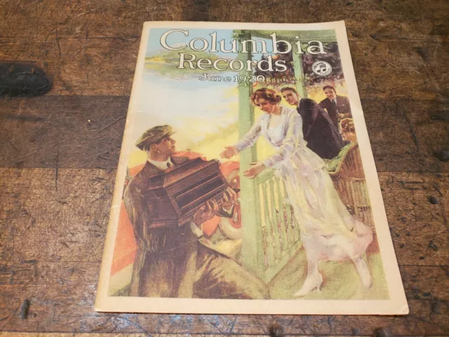 June 1920 COLUMBIA PHONOGRAPH RECORD CATALOG-Stapleton Bros Norton Massachusetts