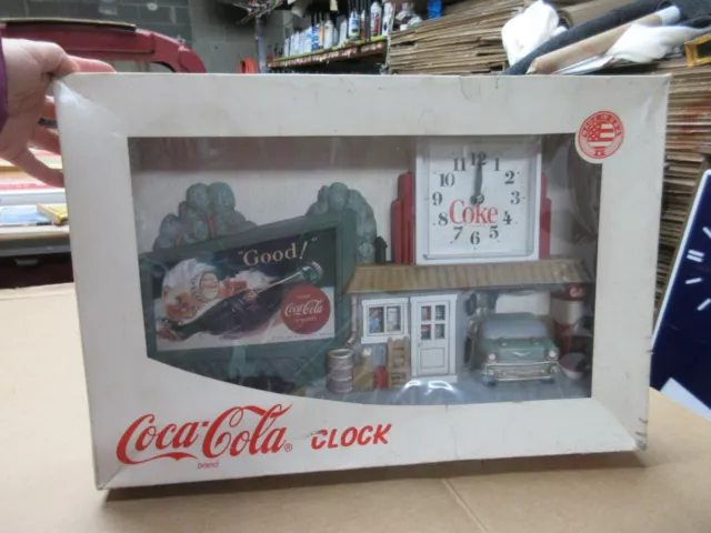 Vintage Coca Cola Hanging Wall Clock Sign Advertisement C26