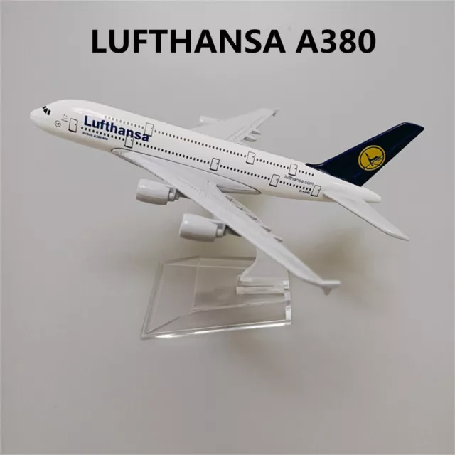 Avion de ligne miniature Maquette Airbus A380 Conception Réaliste 1/400