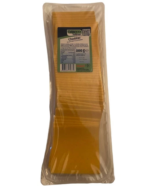 3kg (3x 1kg)  Cheddar rot, 50% Fett, Cuisine Noblesse Hartkäse