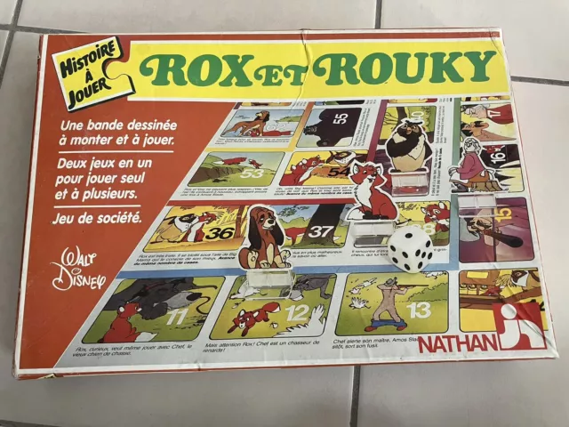 Super Jeu De Société Vintage Rox Et Rouky Complet (Nathan Jeux)