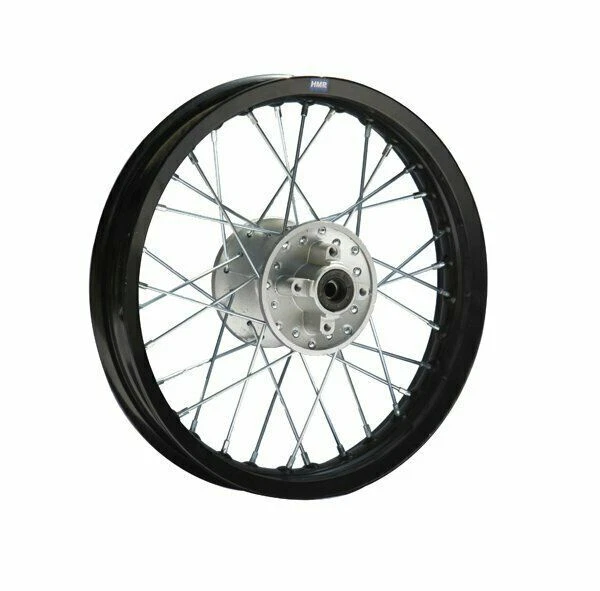 Cerchio Alluminio Anodizzato 14 Posteriore Nero Pit Dirt Bike Cross HMParts