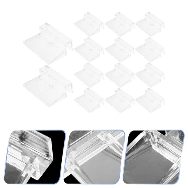 16 Pcs Aquarium Cover Bracket Acrylic Fish Tank Lid Clip Glass
