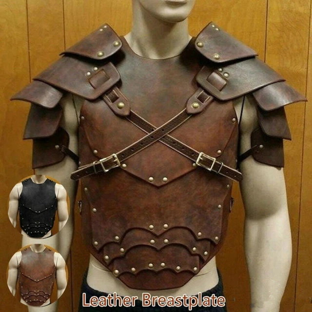 MEDIEVAL CHEST ARMOR Vest Leather Gladiator Samurai Battle Knight
