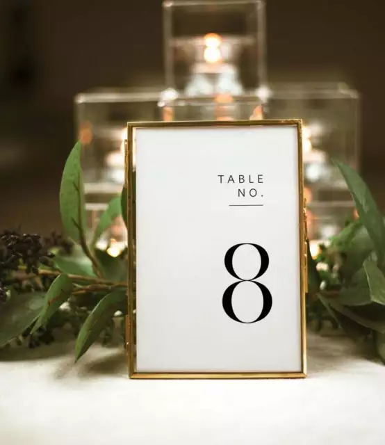 Minimalist Handcrafted Wedding Table Numbers -  Personalised Numbers or Names