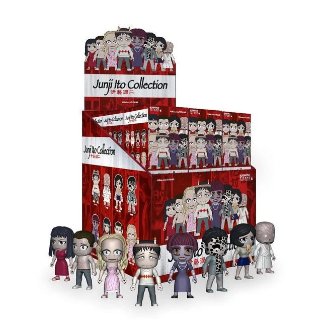 Junji Ito Collection Kawaii Titans mini figures 18 pieces 3'' BMB display yokai